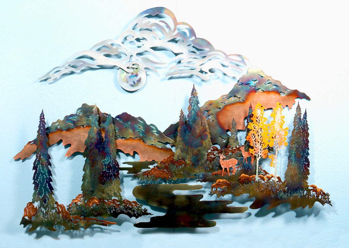 Metal Wall Art Steel Reflections Metal Wall Art